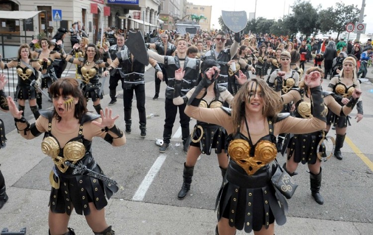 Международный карнавал в Риеке в феврале 2016 г.