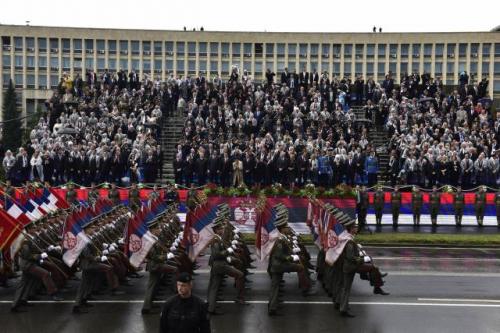 Военный парад "Шаг победителя" в Белграде