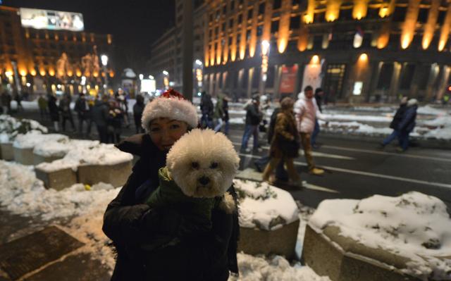 Встреча Нового года в Белграде