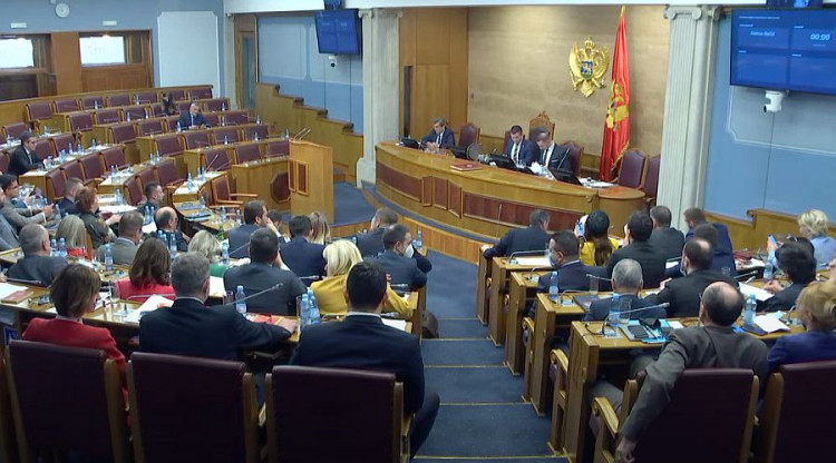 Заседание черногорского парламента. Фото: Skupstina Crne Gore