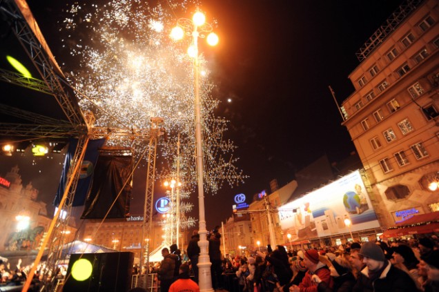 Встреча Нового года в Загребе