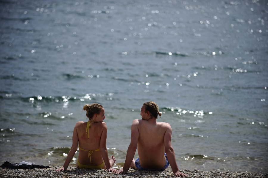 Купание в Шибенике