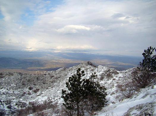 Вид на Сплит с горы Мосор