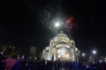 Встреча православного Нового года в Белграде