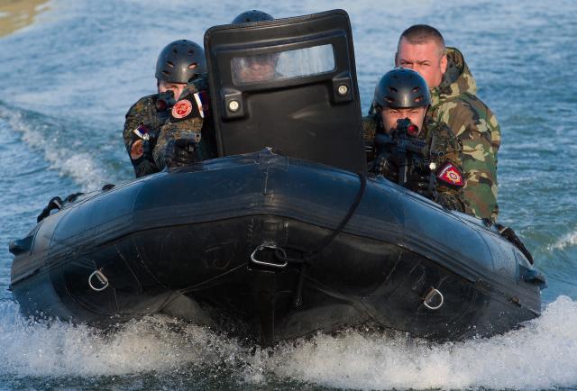Сербская жандармерия в преддверии антитеррористических учений