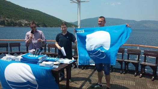 Присуждение Голубого флага пляжам Черногории