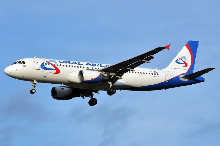 Самолет A320 авиакомпании Ural Airlines. Фото: Samolety.org
