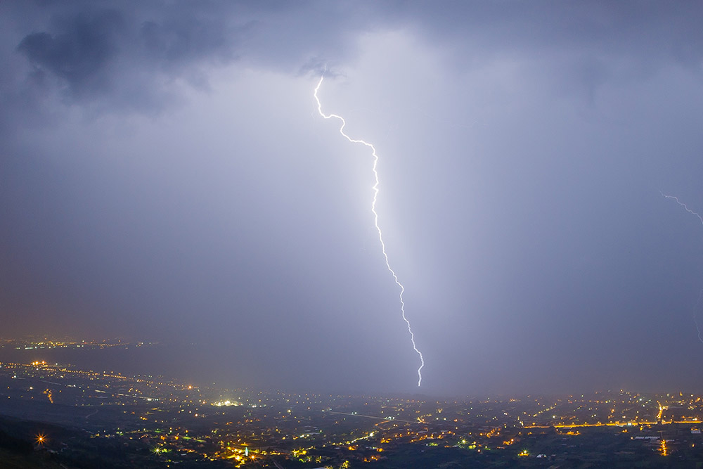 Гроза в окрестностях Сплита