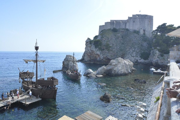 Съемки сериала Knightfall в Дубровнике. Фото: Dulist.hr Съемки сериала "Падение рыцарей" в Дубровнике