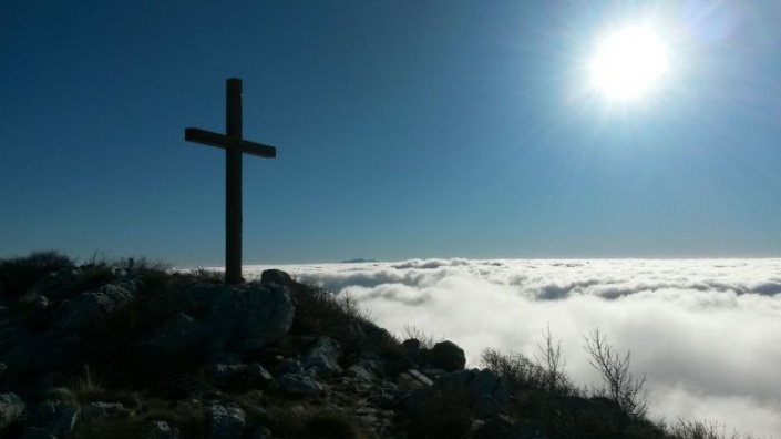 Вид с горного массива Мосор в Хорватии