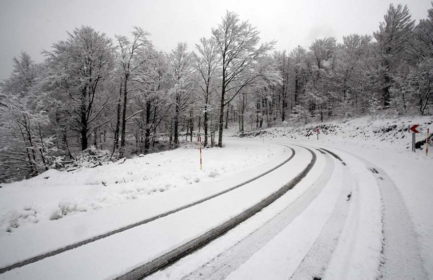Весенний снег в районе Горски-Котар в Хорватии. Фото: Jutarnji. hr, Tea Cimaš, CROPIX Весенний снег в хорватском районе Горски-Котар
