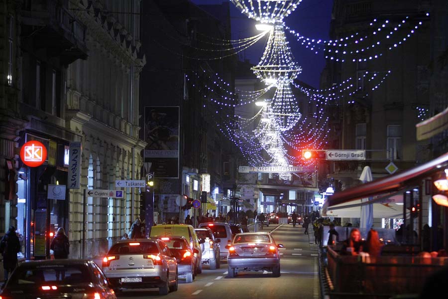 Новогоднее оформление Загреба