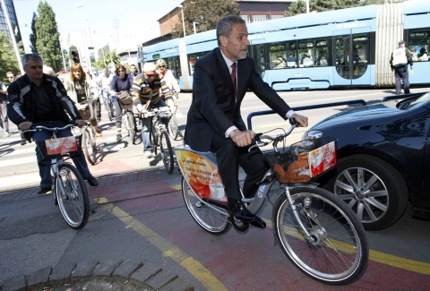 Общественные велосипеды в Загребе