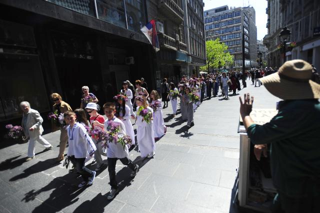 День сирени в Белграде