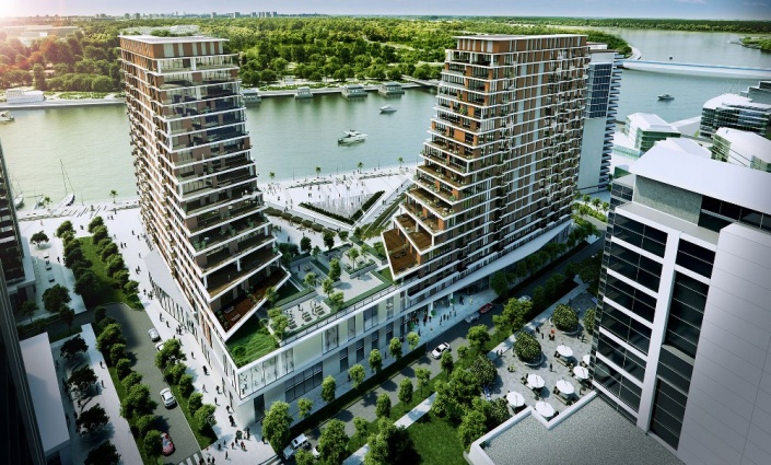 Модель жилого комплекса в рамках проекта "Белград на воде". Фото: Facebook, Belgrade Waterfront