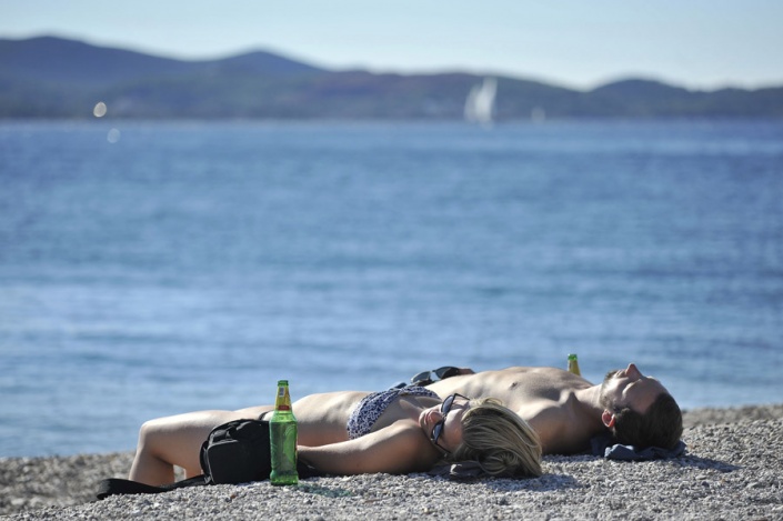 Пляж Kolovare в Задаре