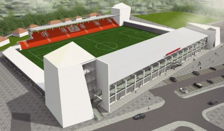 Проект футбольного стадиона в Цетине. Фото: Cdm.me