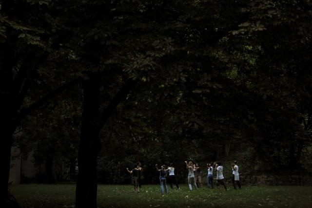 Занятия гимнастикой тай-чи в Белграде