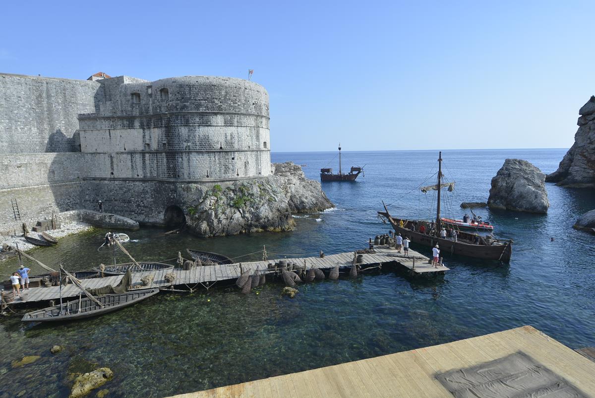 Съемки сериала Knightfall в Дубровнике. Фото: Dulist.hr Съемки сериала "Падение рыцарей" в Дубровнике