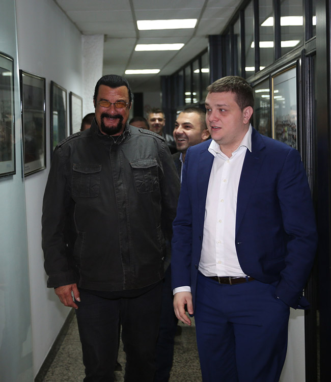 Стивен Сигал в спортивном обществе "Партизан"