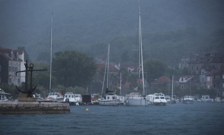 Дождь в Сплите в начале сентября 2016 года