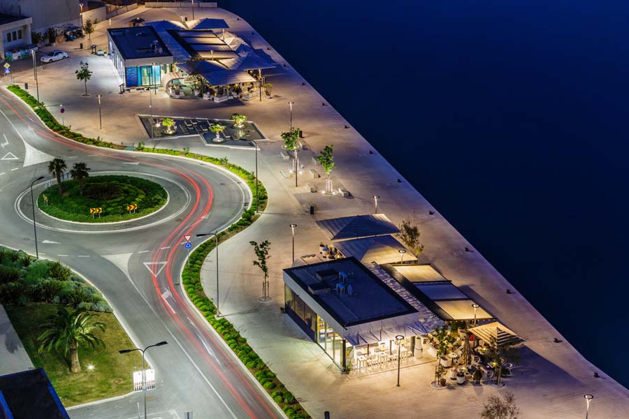 Вид на вечерний Сплит