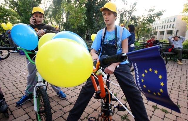 Парад велосипедистов в Нови-Саде