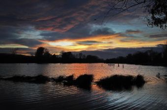 Закат в окрестностях Нови-Сада