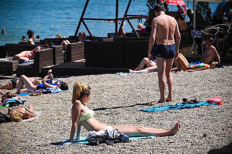 Зона отдыха "Ада-Циганлия" в Белграде в июле 2016 г. 