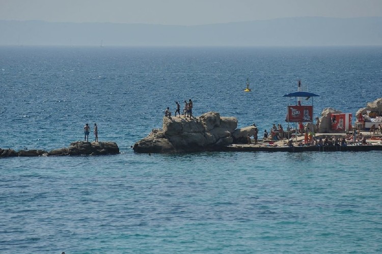 Пляжи Сплита в августе 2016 года