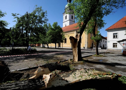 Хорватский Карловац после бури