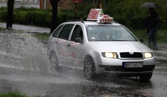 Дождливый день в Нови-Саде