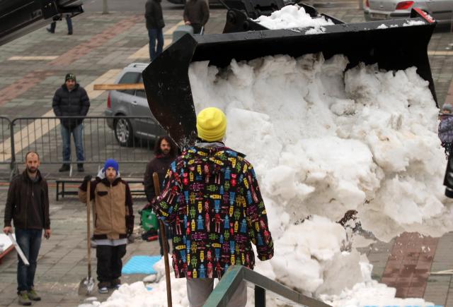 Соревнование по скибордингу в Нови-Саде
