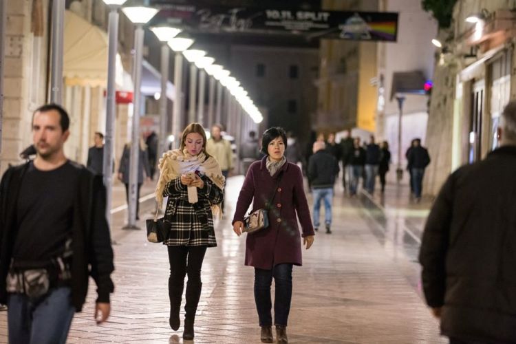 Ночной Сплит в октябре 2016 года