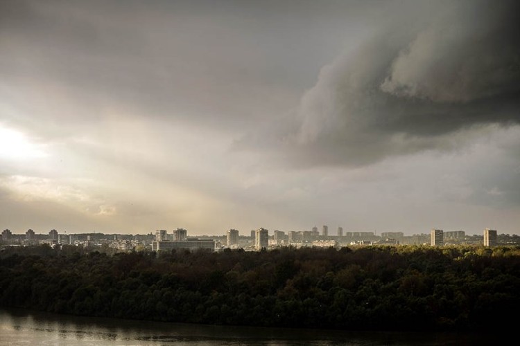 Летний вид на Белград с крепости Калемегдан