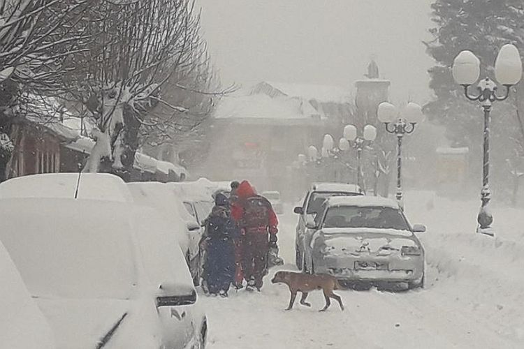 Снегопад в Колашине в январе 2019 года 