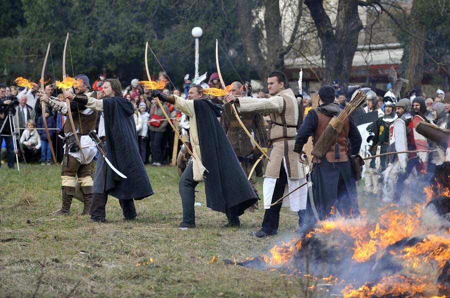 Реконструкция средневековой битвы под Самобором