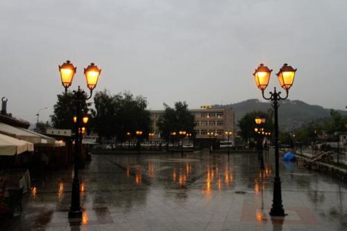 Дождливый день в сербском Нови-Пазаре