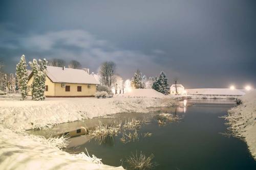 Зима в городе Славонски-Брод
