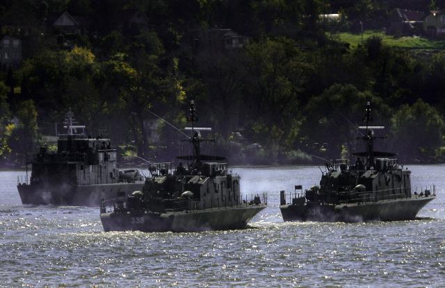 Речная флотилия Сербии на Дунае