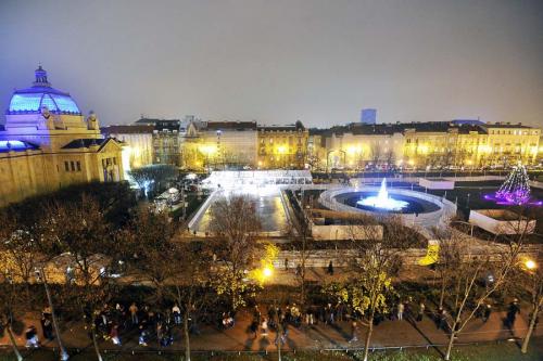 Открытие ледового парка в Загребе