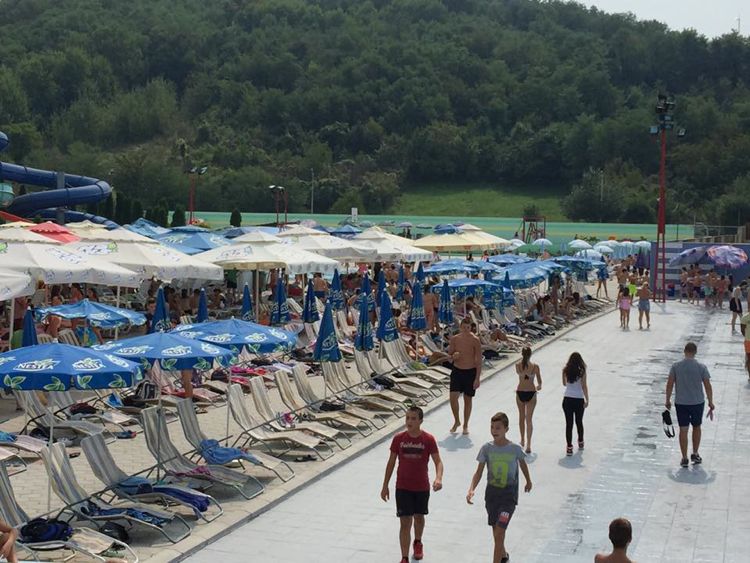 Аквапарк в Ягодине в начале сентября 2016 года