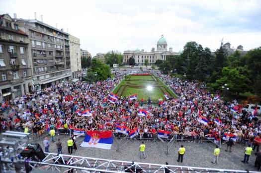 Встреча сербских баскетболисток в Белграде
