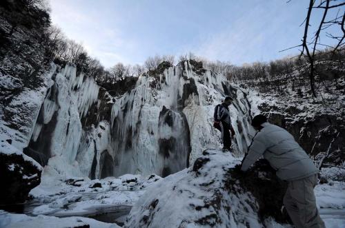 Большой водопад в национальном парке "Плитвицкие озера"