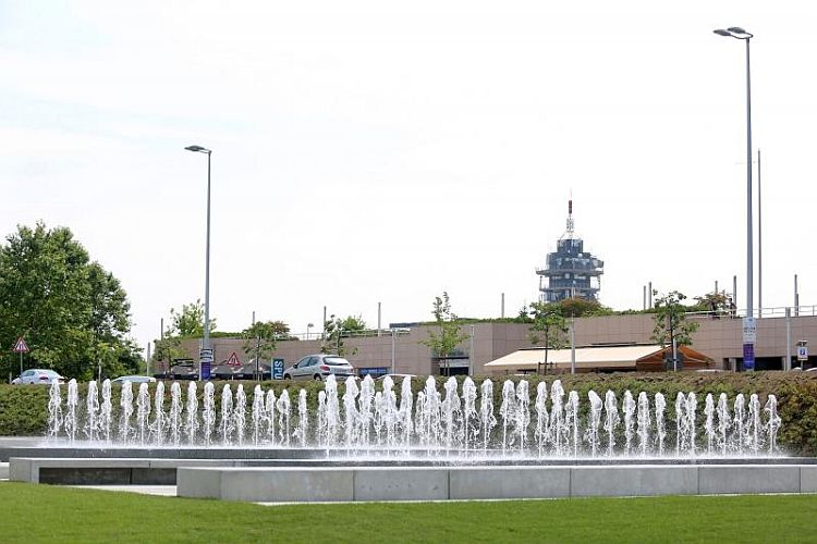 Благоустроенные фонтаны в Загребе в июле 2016 года