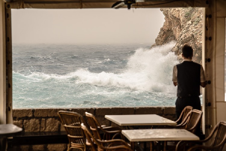 Штормовая погода в Дубровнике в марте 2016 г. 