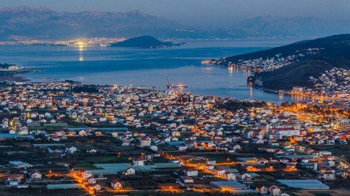 Панорамные виды Далмации в декабре