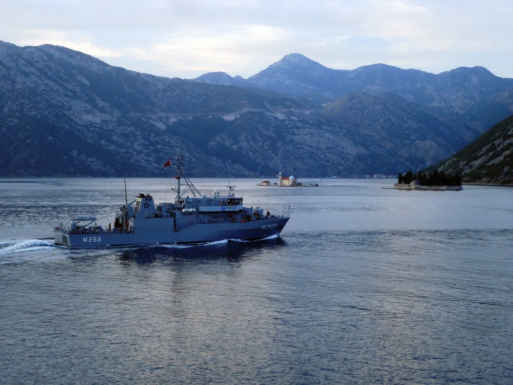 Корабли НАТО в Бока-Которской бухте