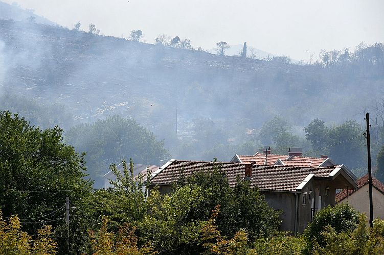 Пожары в Подгорице в июле 2017 года