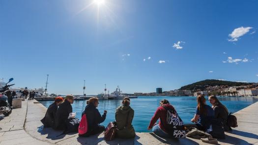 Туристы в Сплите